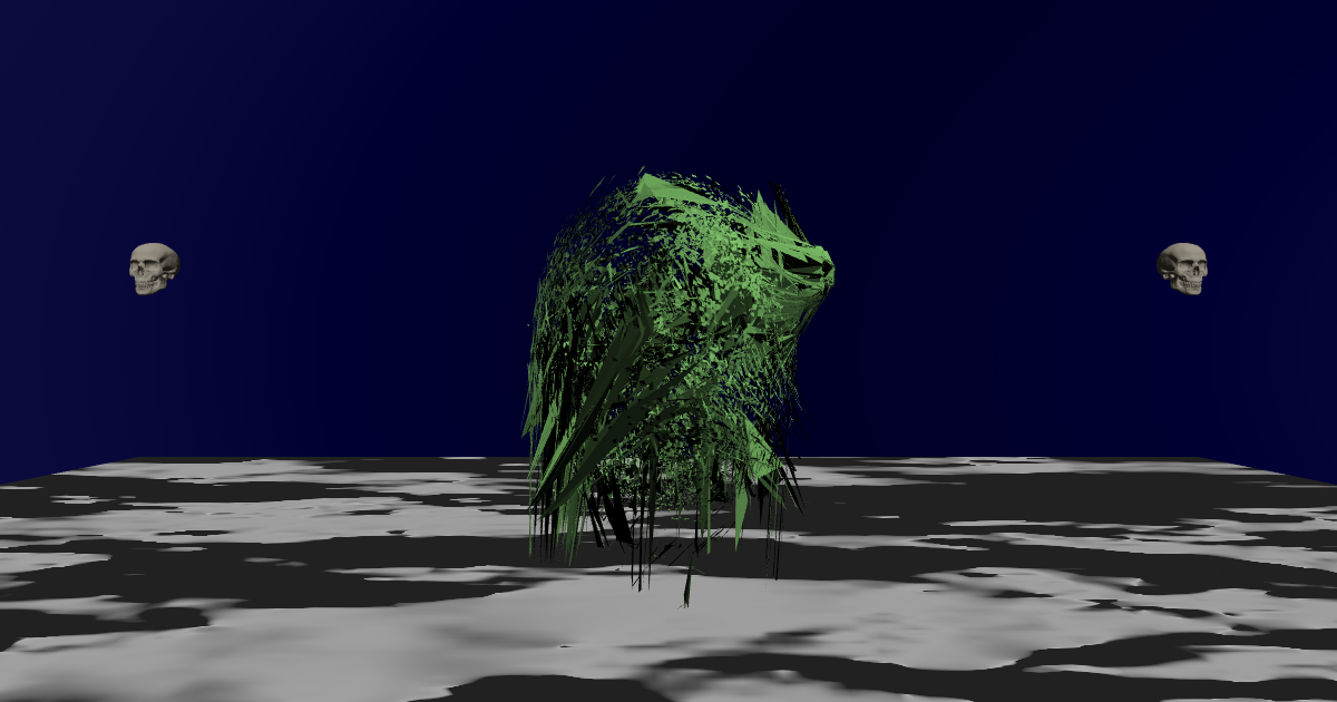 Vertex Nightmare — a real-time WebGL scene by Hyperbland